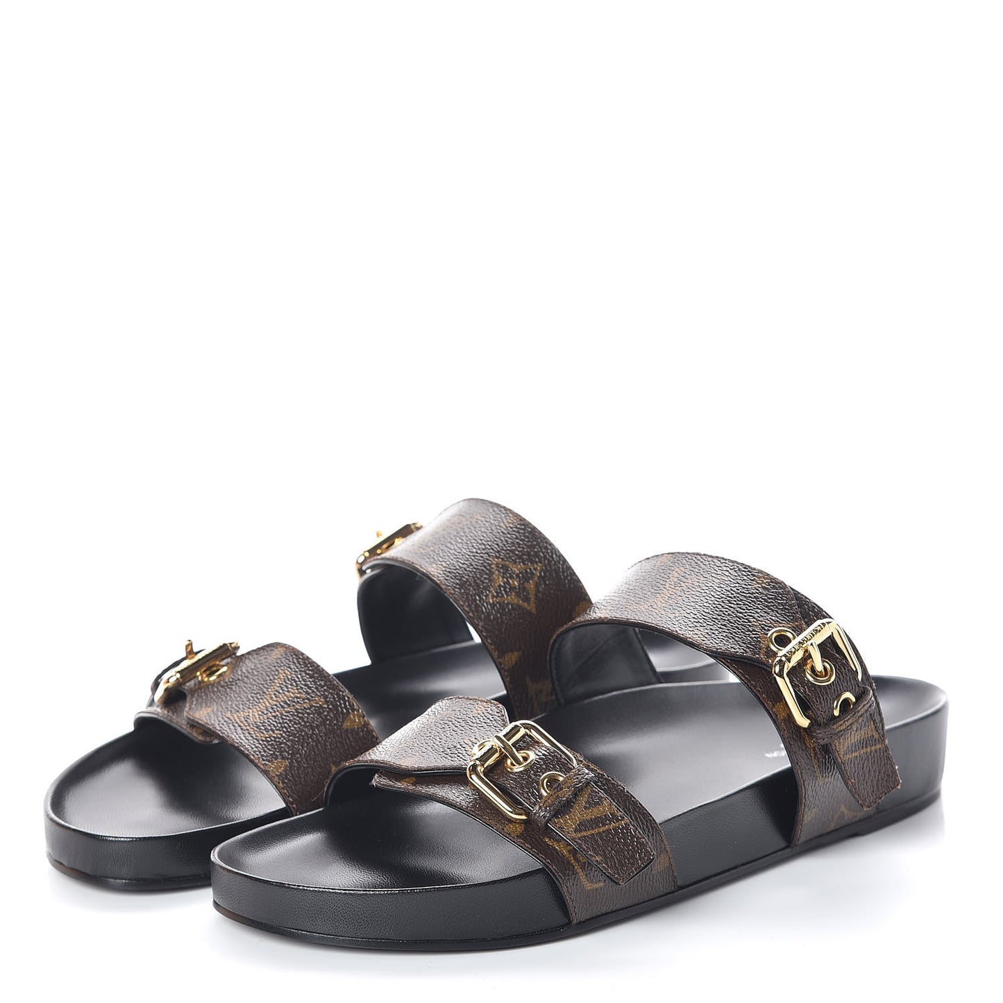 Monogram Bom Dia Mule Sandals 40 Black