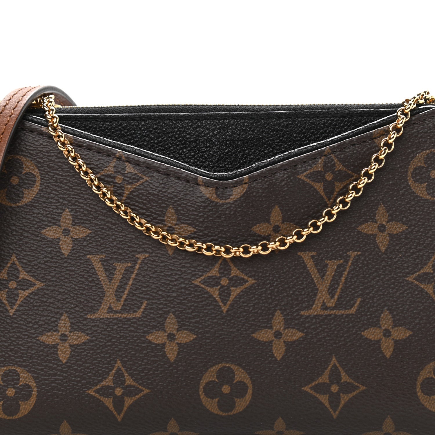 Louis Vuitton Monogram Pallas Clutch Black 10 of 12