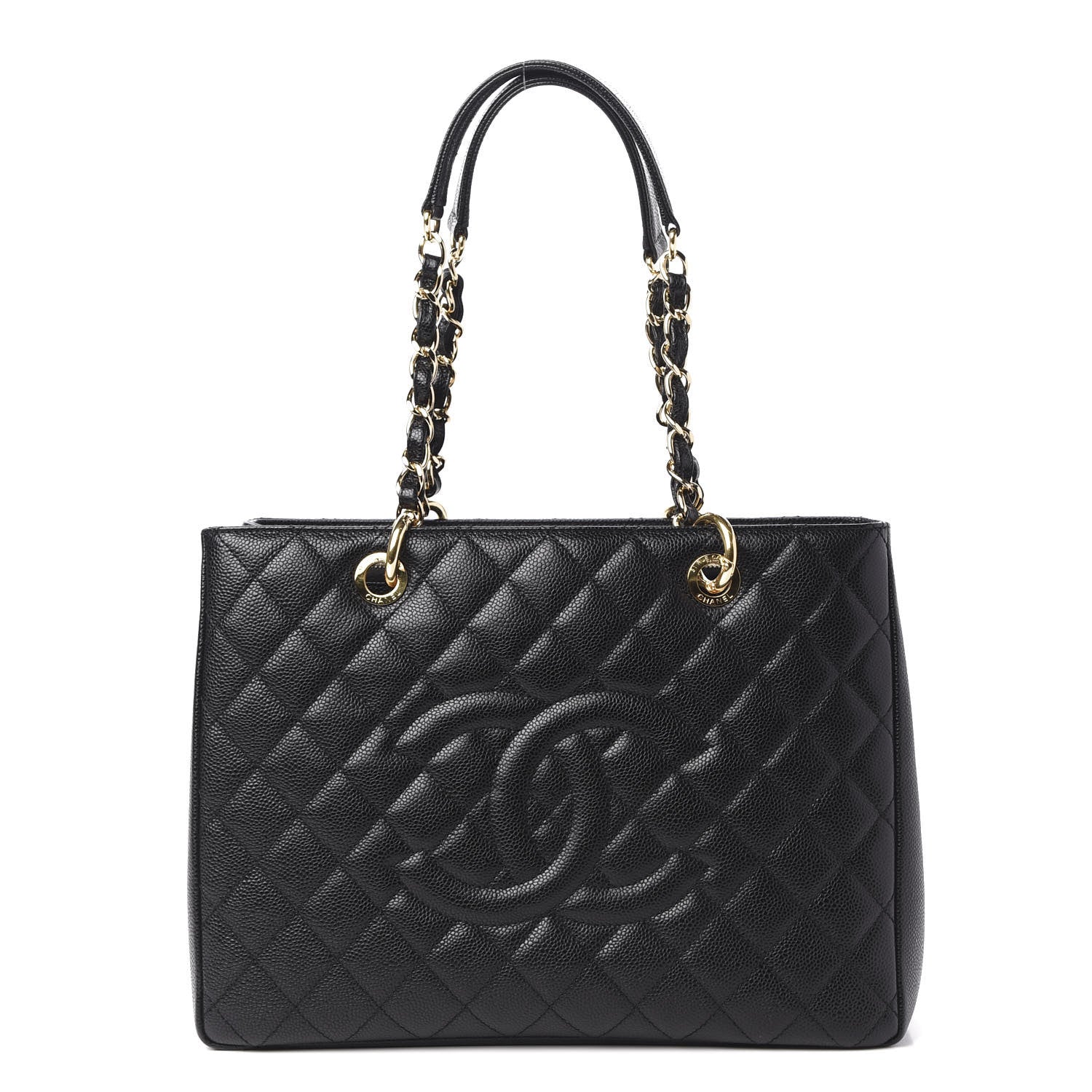 Chanel Caviar Quilted Grand Shopping Tote GST Black 1 of 12