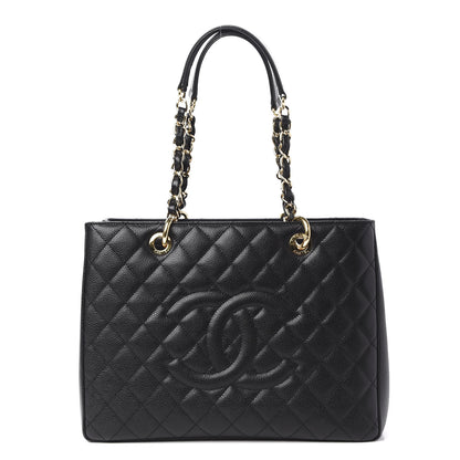 Chanel Caviar Quilted Grand Shopping Tote GST Black 1 of 12