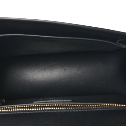Christian Dior Grained Calfskin Embossed 30 Montaigne Chain Flap Bag Black 5 of 9