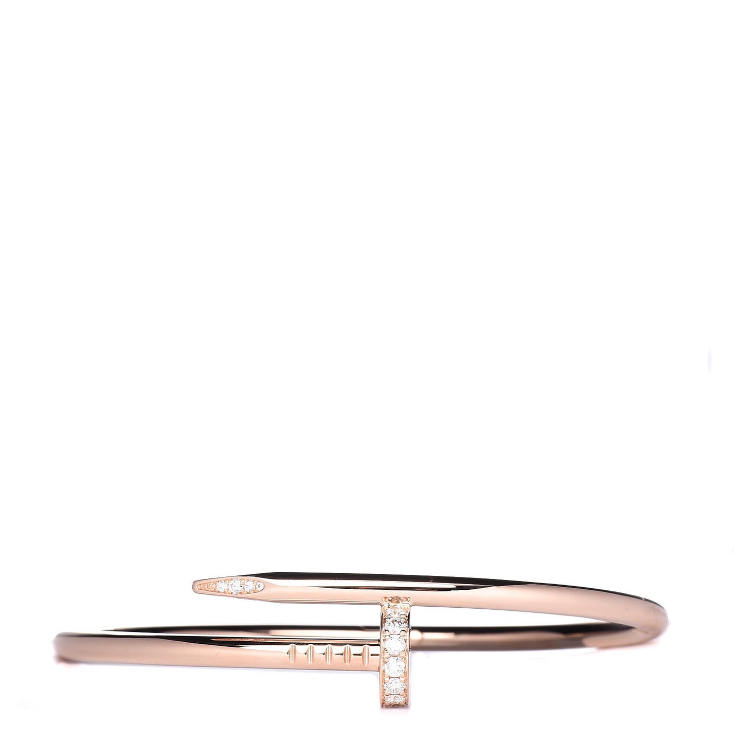 18K Pink Gold Diamond Juste Un Clou Bracelet 18