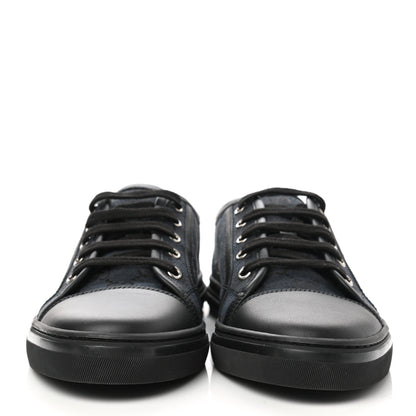 Gucci GG Monogram Calfskin Womens Low Top Sneakers 38.5 Piombo Black 2 of 9