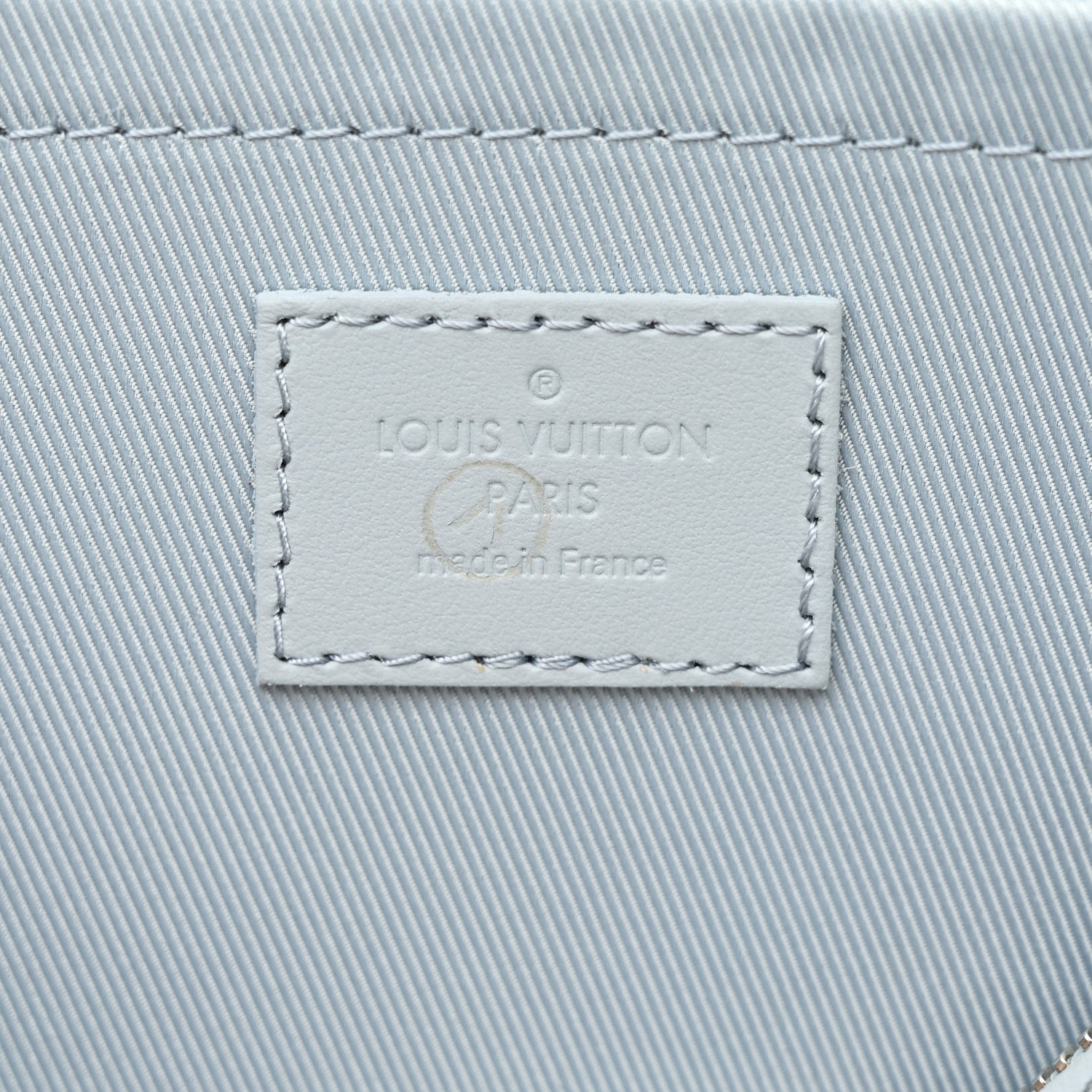 Louis Vuitton Grained Calfskin Aerogram City Keepall Cloud Blue 6 of 10