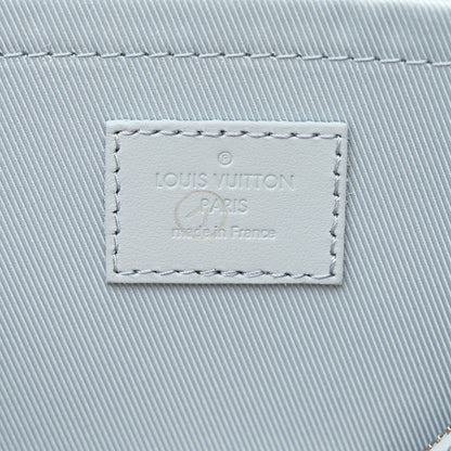 Louis Vuitton Grained Calfskin Aerogram City Keepall Cloud Blue 6 of 10