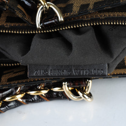 Fendi Zucca Mia Tote Tobacco 7 of 7