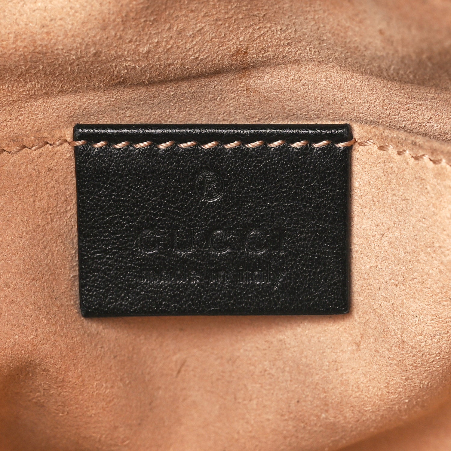 Gucci Calfskin Matelasse Small GG Marmont Chain Shoulder Bag Black 6 of 13