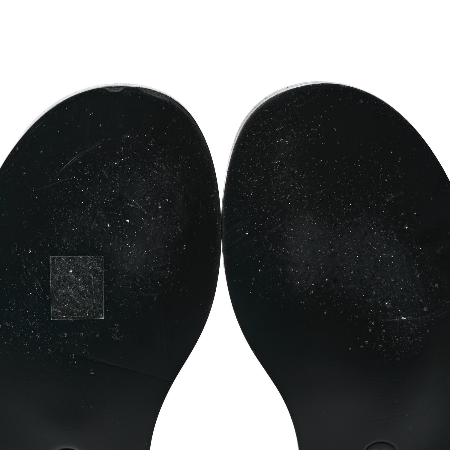 Chanel Shiny Goatskin Quilted CC Mules Sandals 38.5 Black 9 of 9