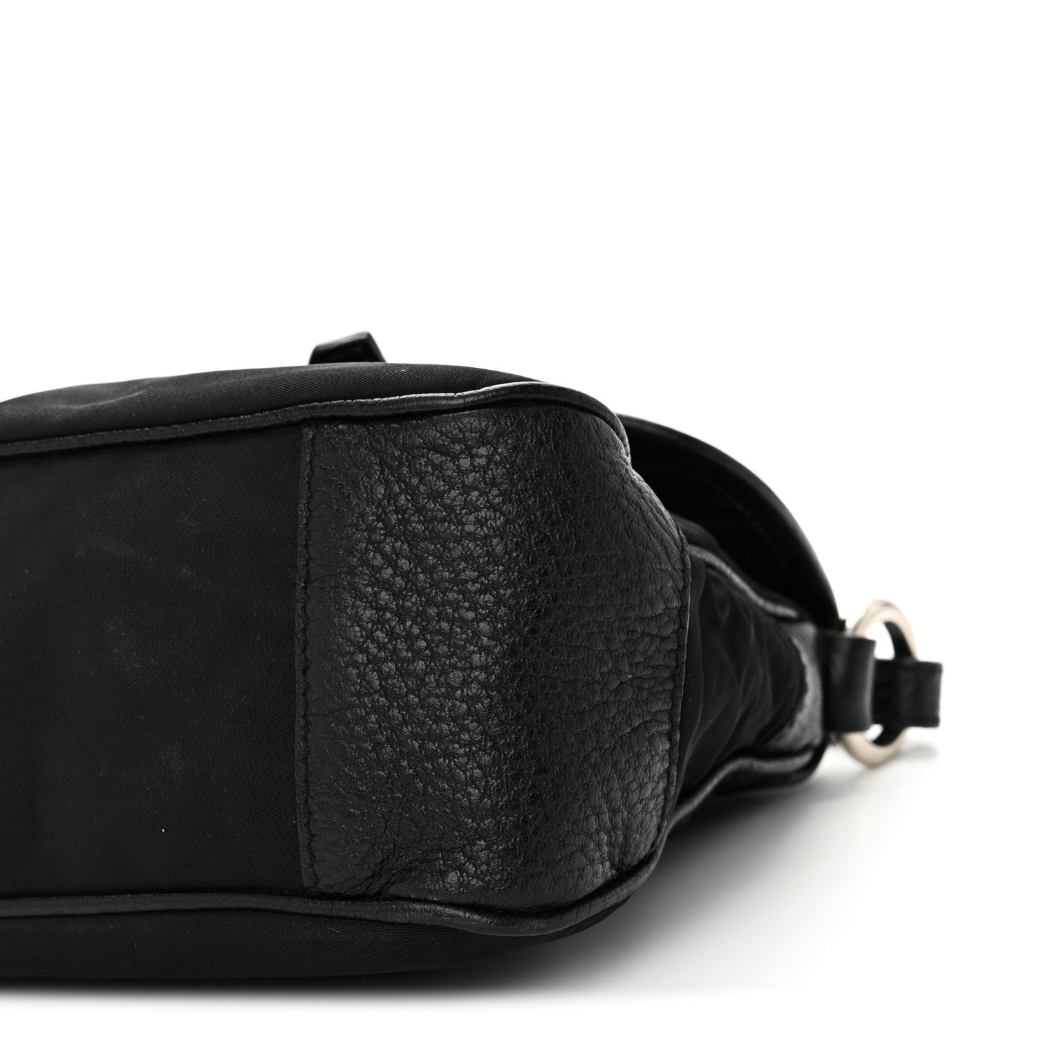 Prada Nylon Vitello Daino Hobo Black 9 of 9