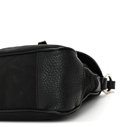 Prada Nylon Vitello Daino Hobo Black 9 of 9
