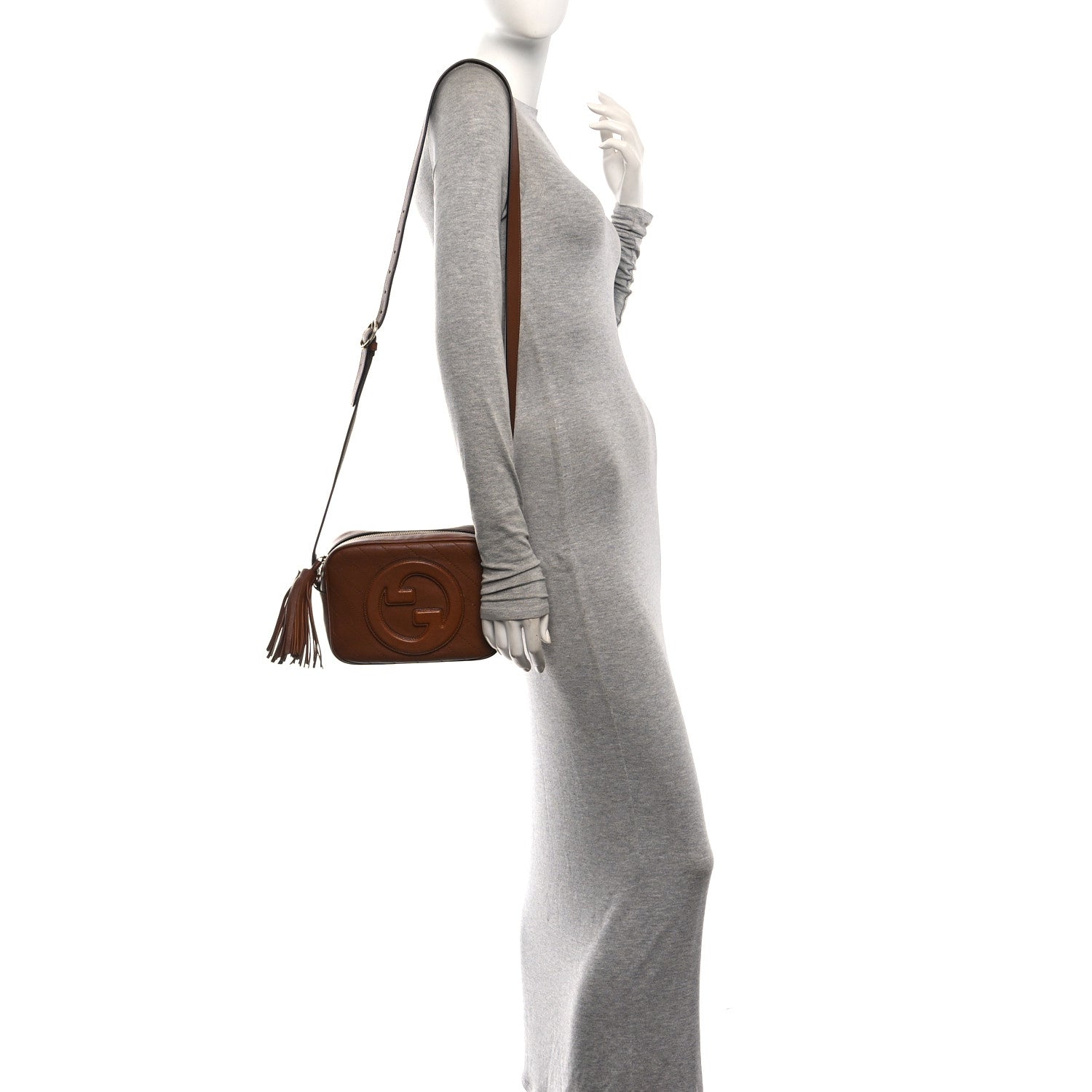 Gucci Sakai Be Green Calfskin Diagonal Stitched Small Blondie Shoulder Bag Cuir 2 of 10