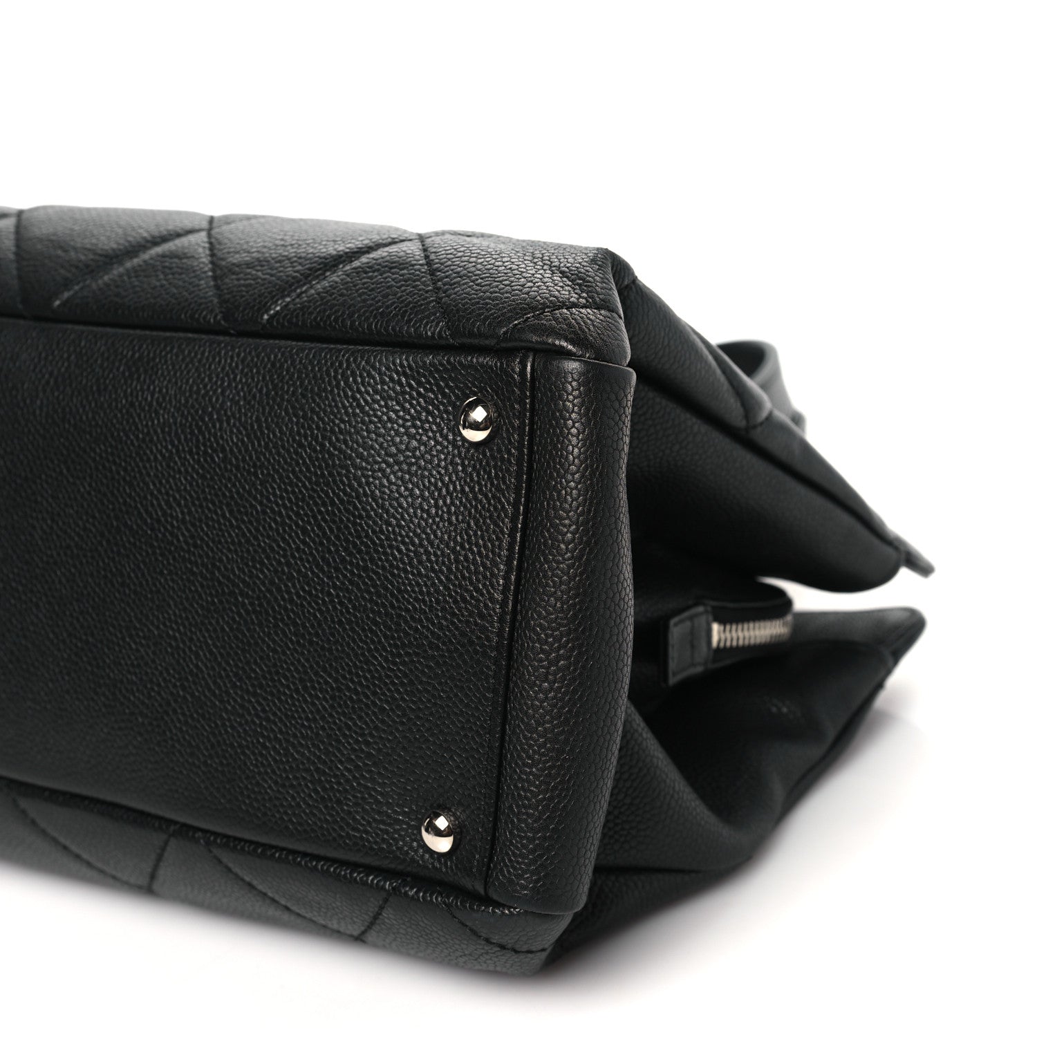 Chanel Soft Caviar Quilted CC Timeless Tote Black 7 of 7