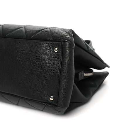 Chanel Soft Caviar Quilted CC Timeless Tote Black 7 of 7