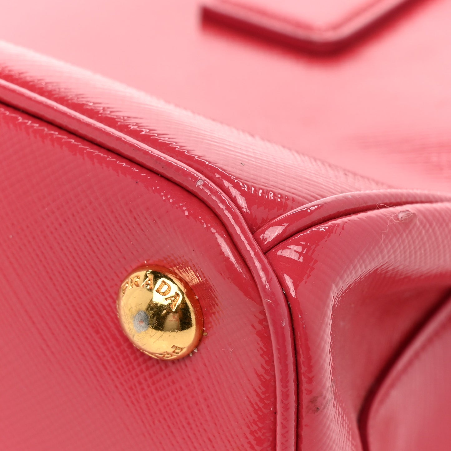 Saffiano Vernice Small Galleria Double Zip Tote Peonia