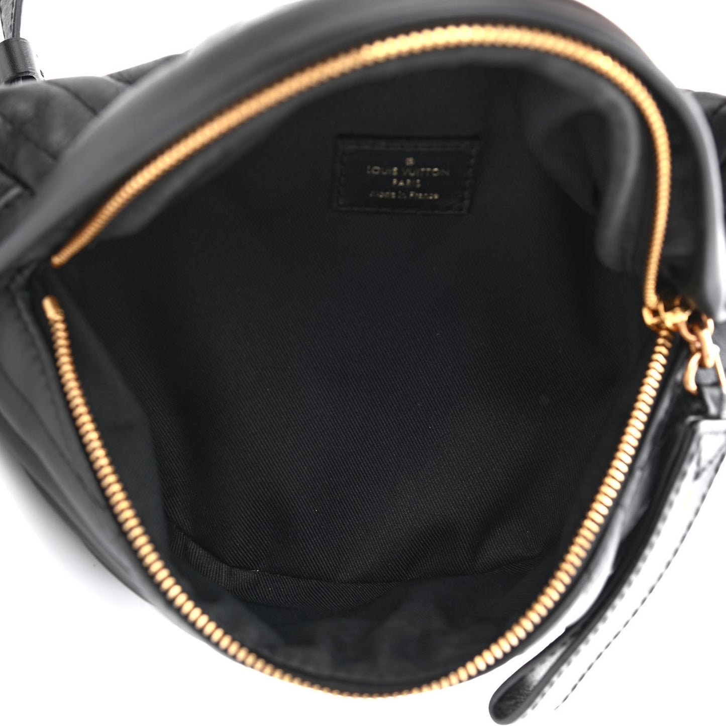 Calfskin Quilted New Wave Bumbag Black