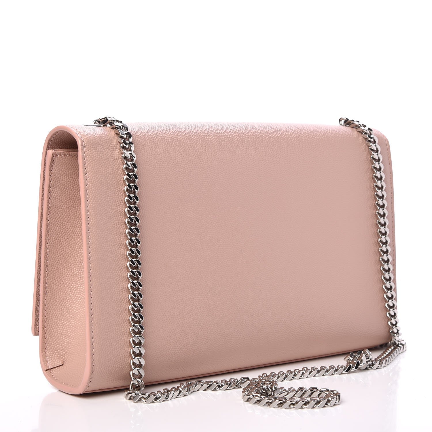 Saint Laurent Grain De Poudre Medium Classic Monogram Kate Tassel Satchel Pale Blush 3 of 7