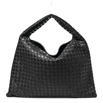 Bottega Veneta Denim Calfskin Intrecciato Large Hop Abyss Indigo 1 of 9