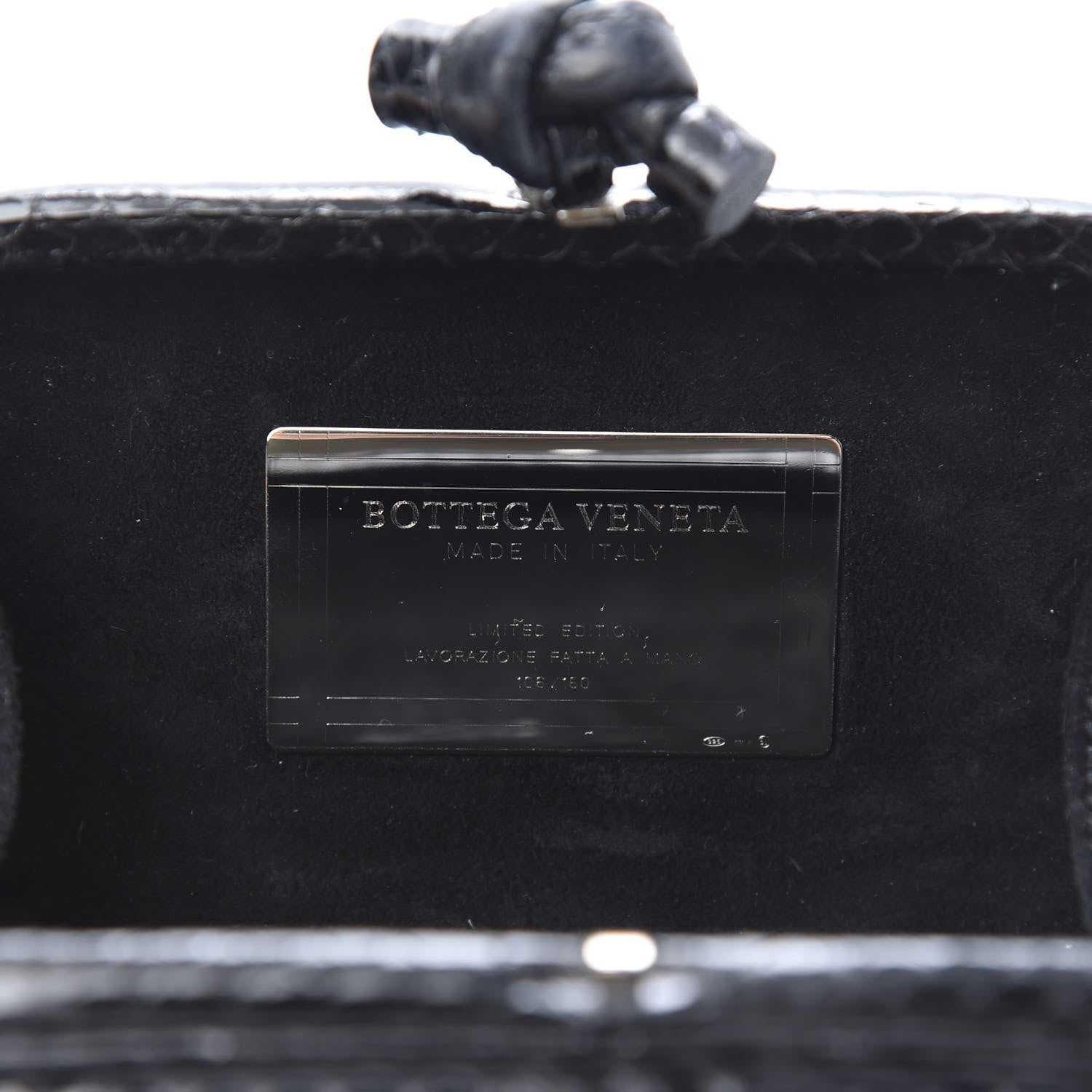 Bottega Veneta Multi Stone Ayers Knot Clutch Black 6 of 10