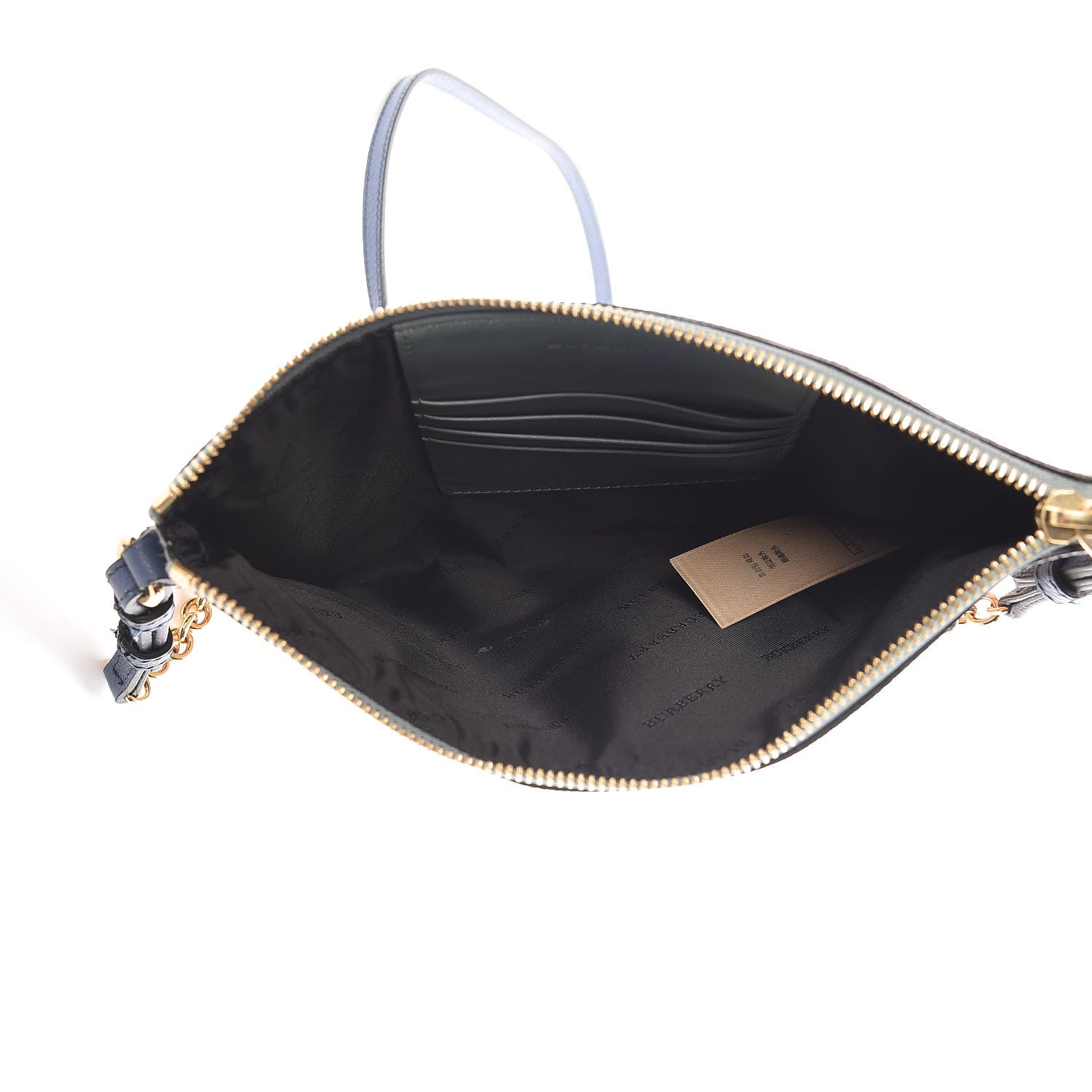 Burberry Haymarket Check Peyton Crossbody Clutch Bag Eucalyptus 5 of 10