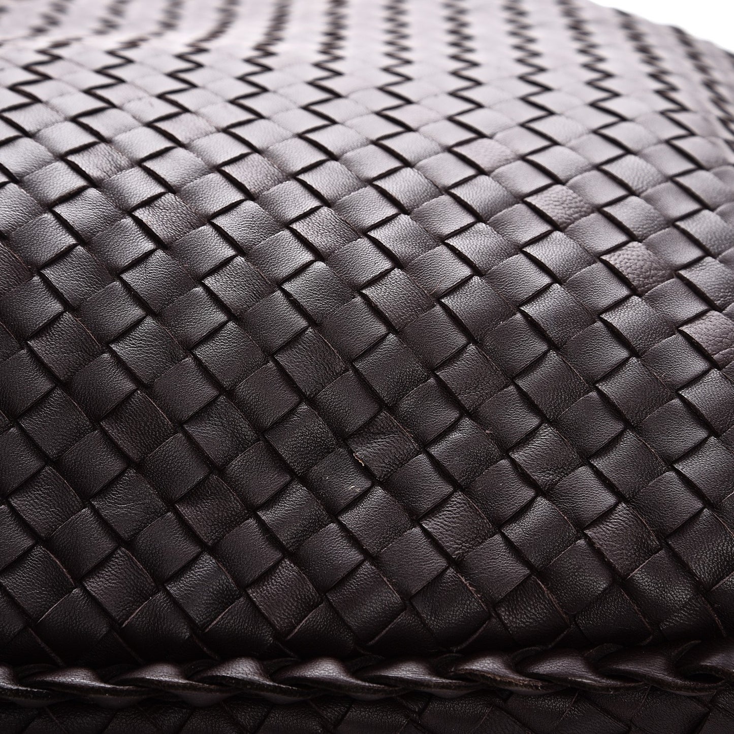 Nappa Intrecciato Maxi Veneta Hobo Ebano