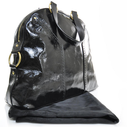 Saint Laurent Patent Leather Oversized Muse Black 1 of 11