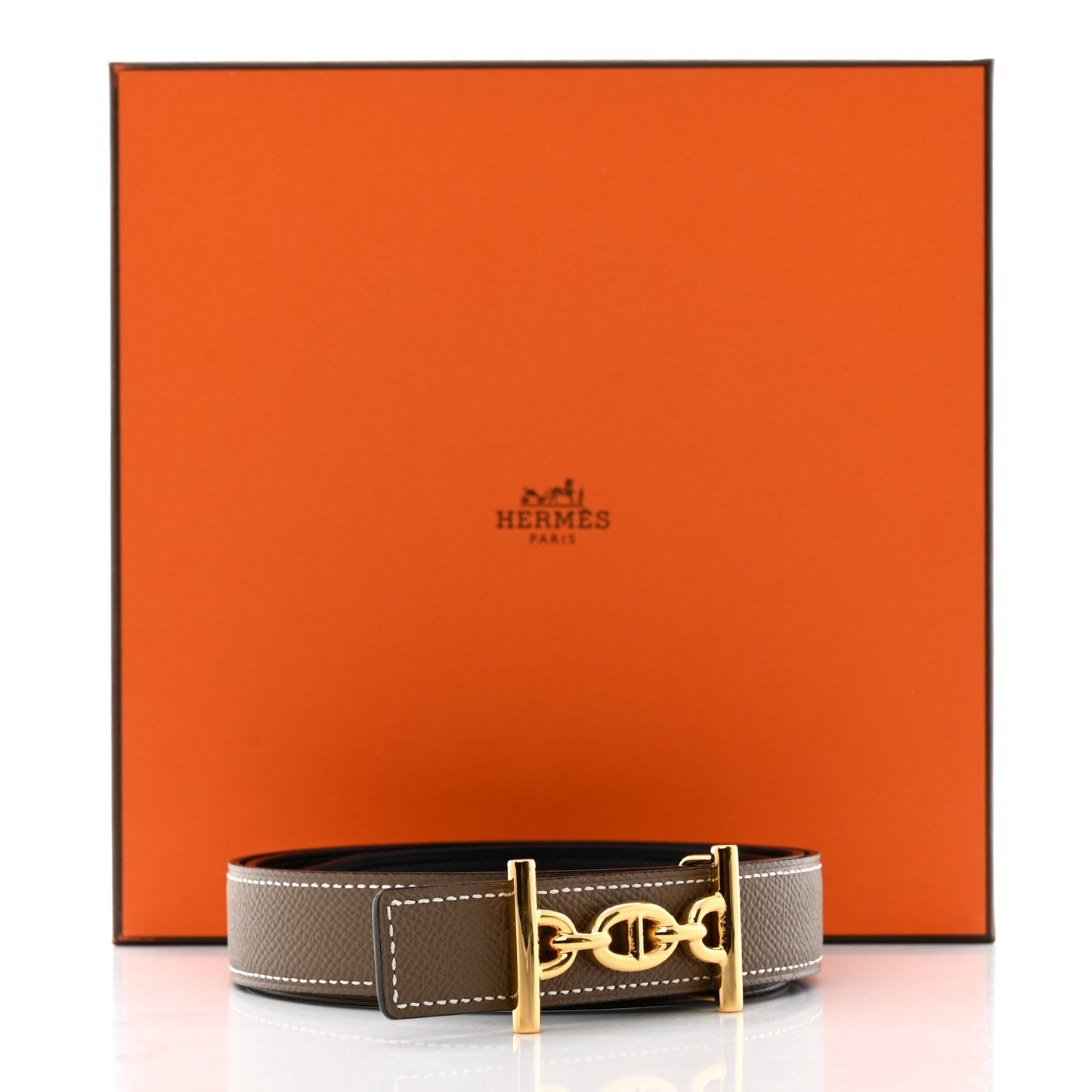 Swift Epsom 24mm Ancre Belt 85 34 Black Etoupe