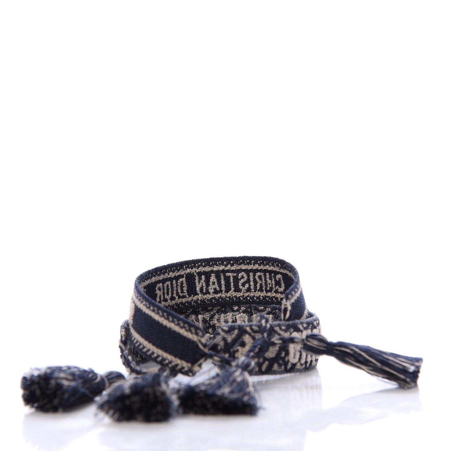 Woven Cotton J'Adior Friendship Bracelet Set Navy