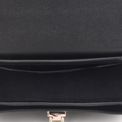 Valentino Garavani Grained Calfskin Medium Rockstud Chain Bag Black 4 of 7