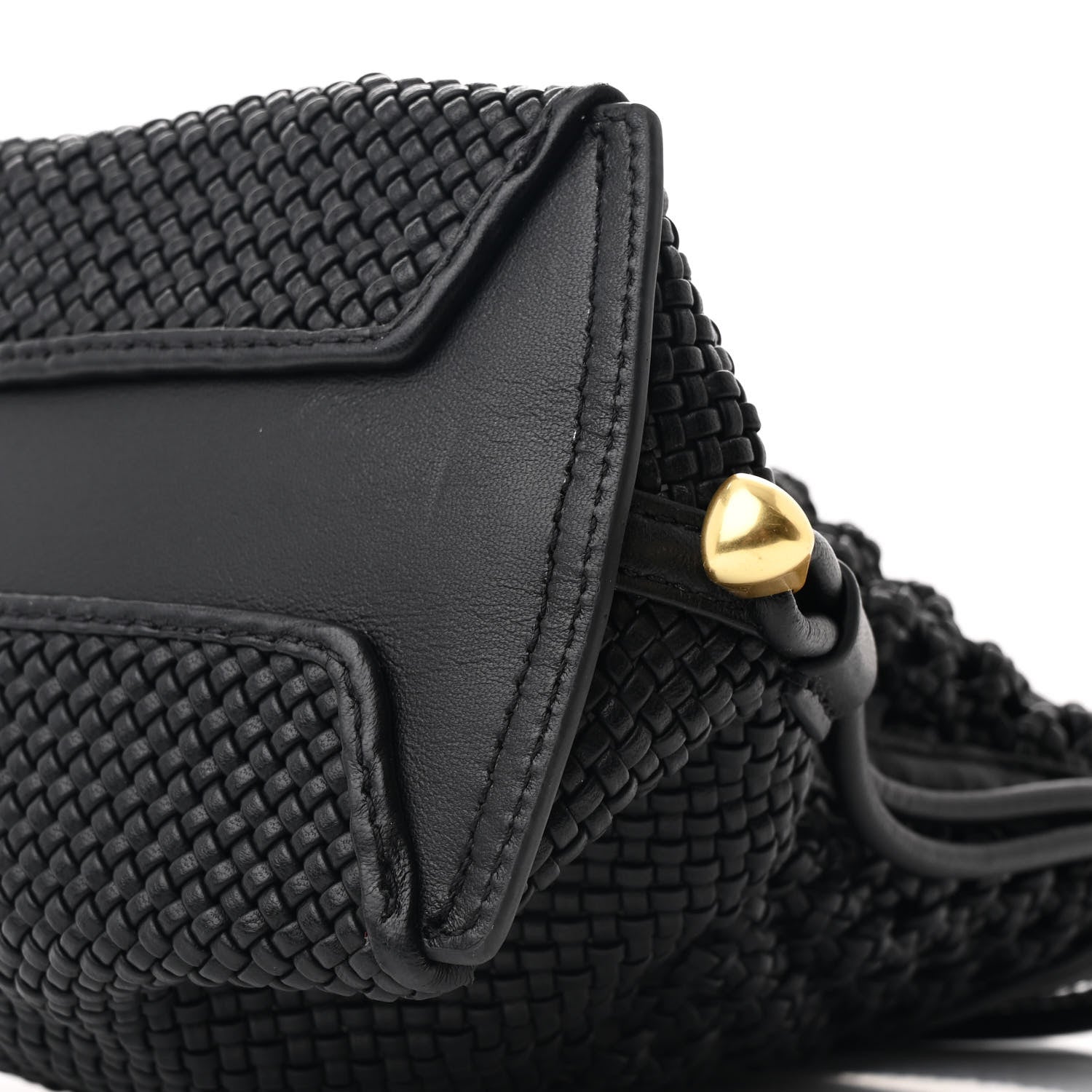 3.1 Phillip Lim Verona Calfskin Macrame Petite Soft ID Shoulder Bag Black 10 of 11