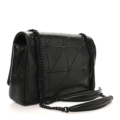 Saint Laurent Lambskin Patchwork Monochrome Monogram Medium Jamie Black 3 of 10