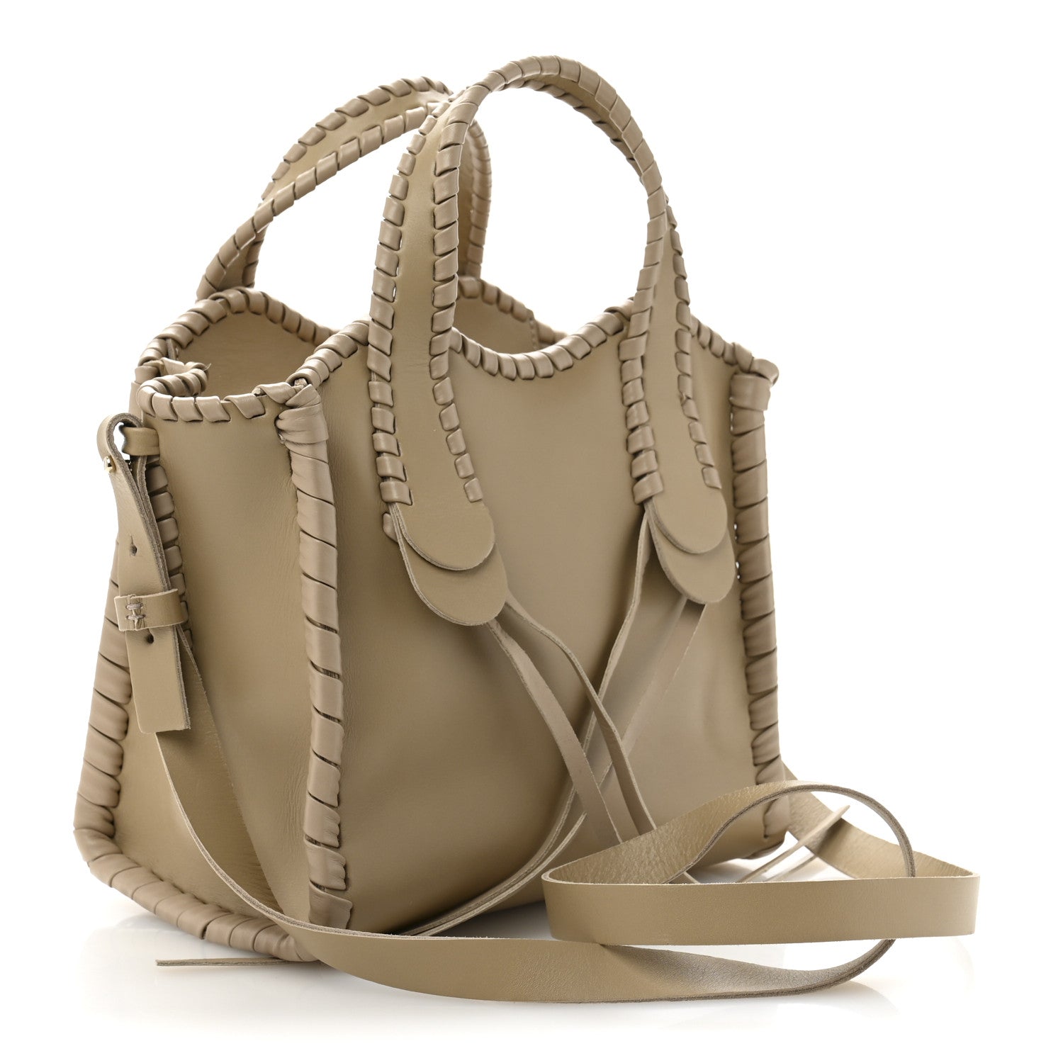 Chloe Calfskin Small Mony Tote Argil Brown 3 of 14