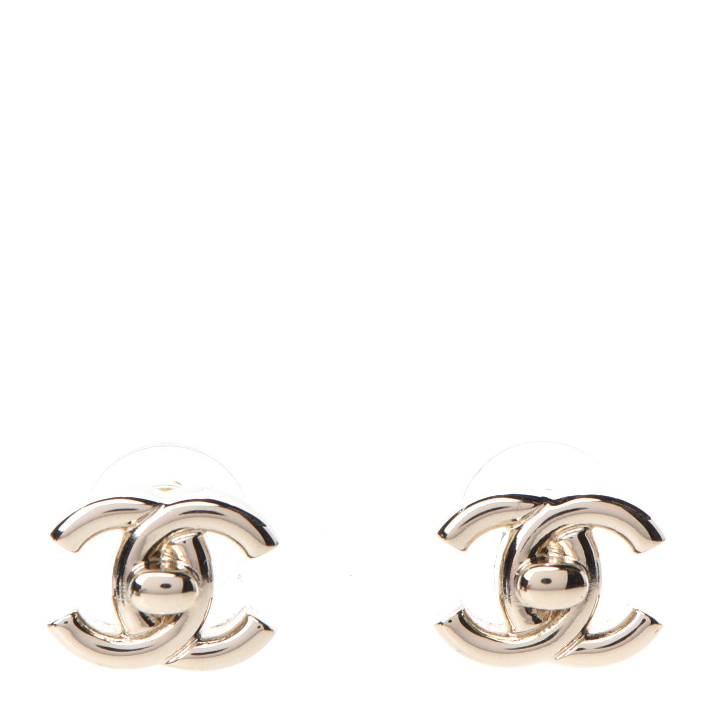 CC Turnlock Earrings Gold