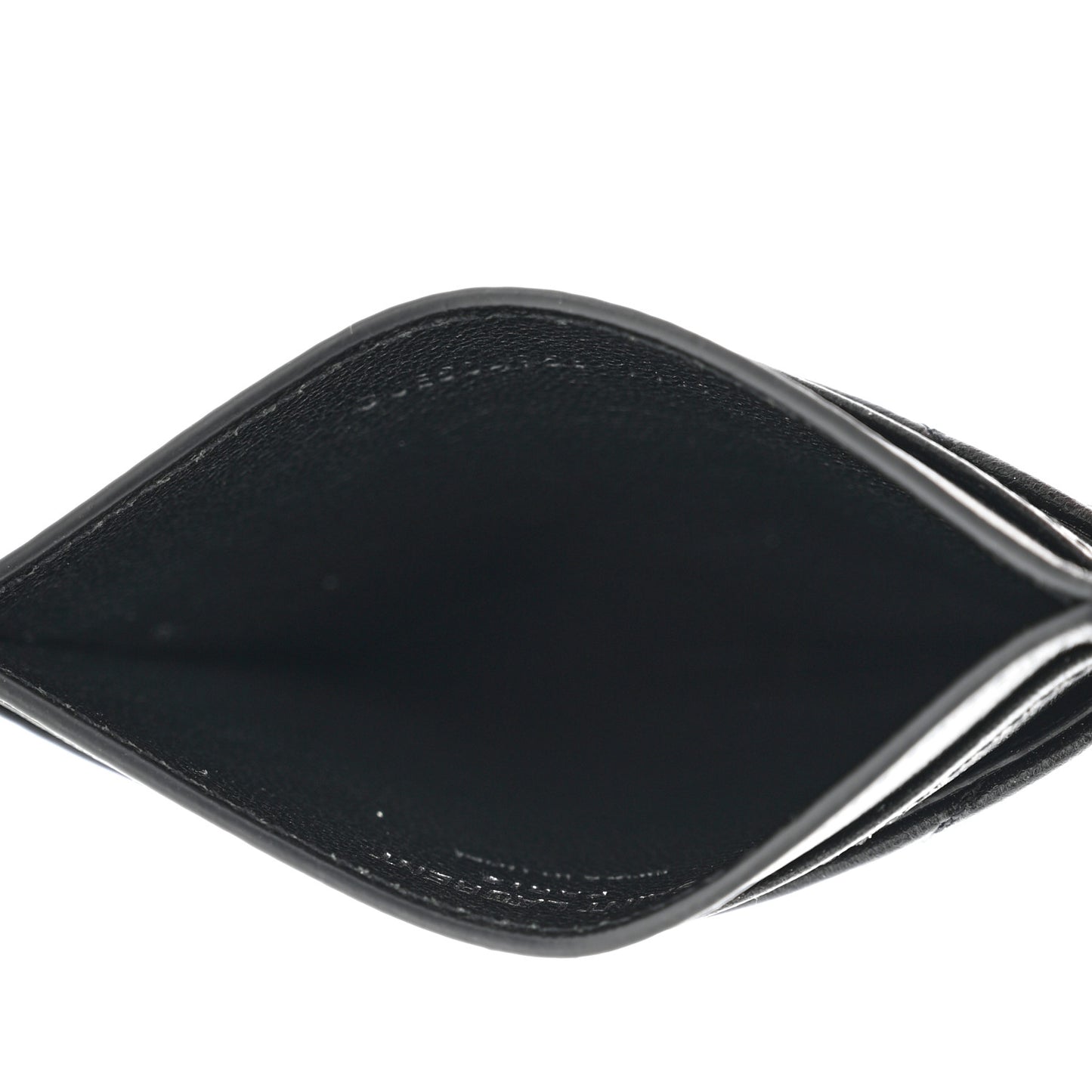 Calfskin Y Quilted Monogram LouLou Credit Card Case Black