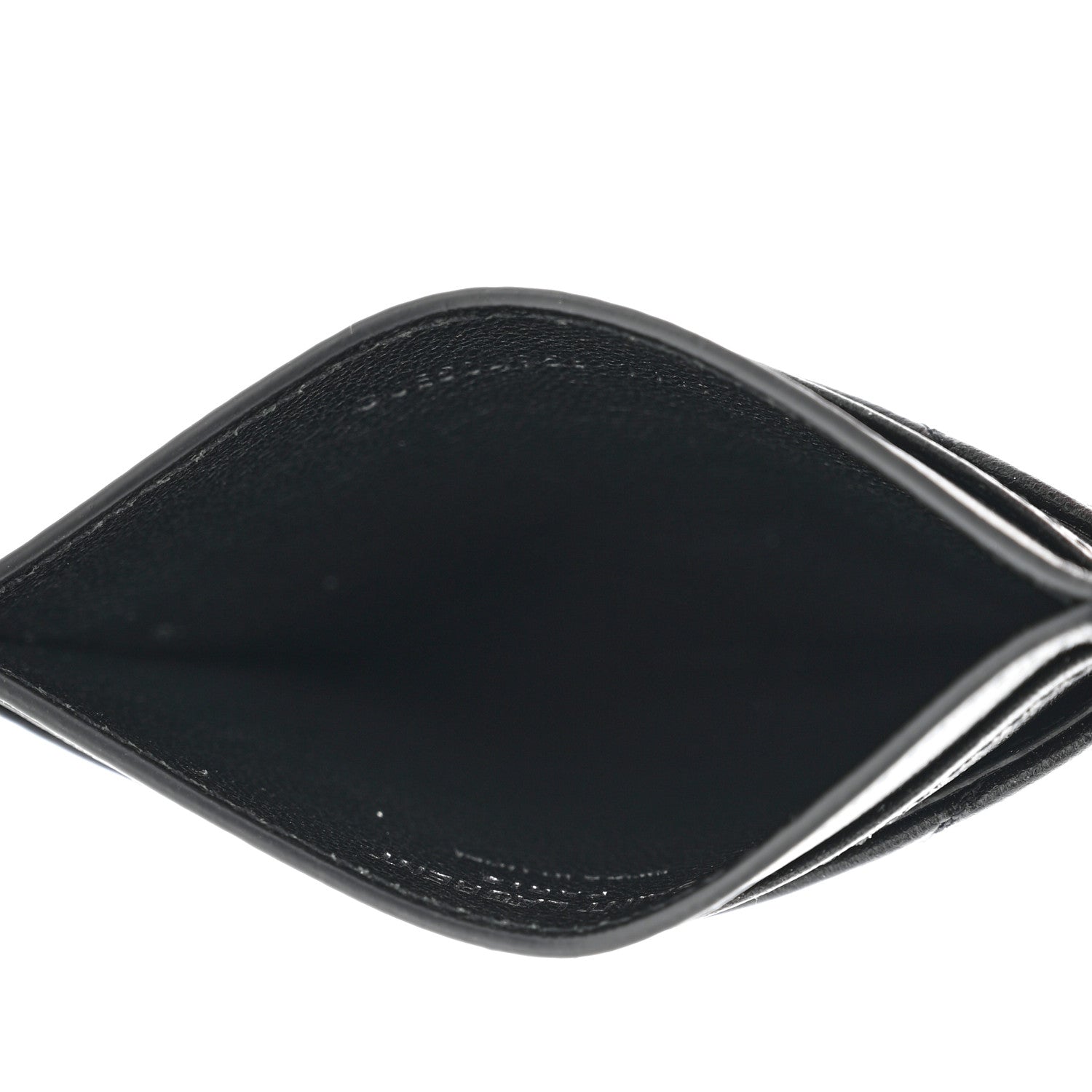 Saint Laurent Calfskin Y Quilted Monogram LouLou Credit Card Case Black 5 of 7