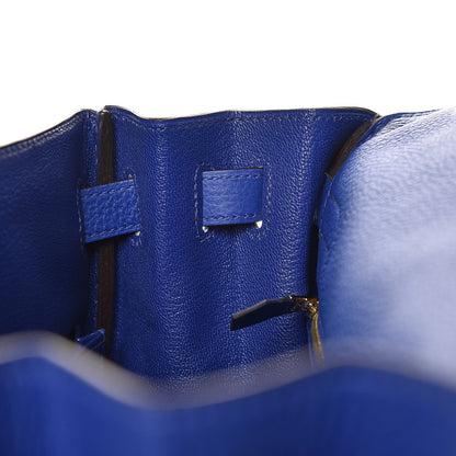 Hermes Togo Kelly Retourne 32 Bleu Electrique 15 of 35