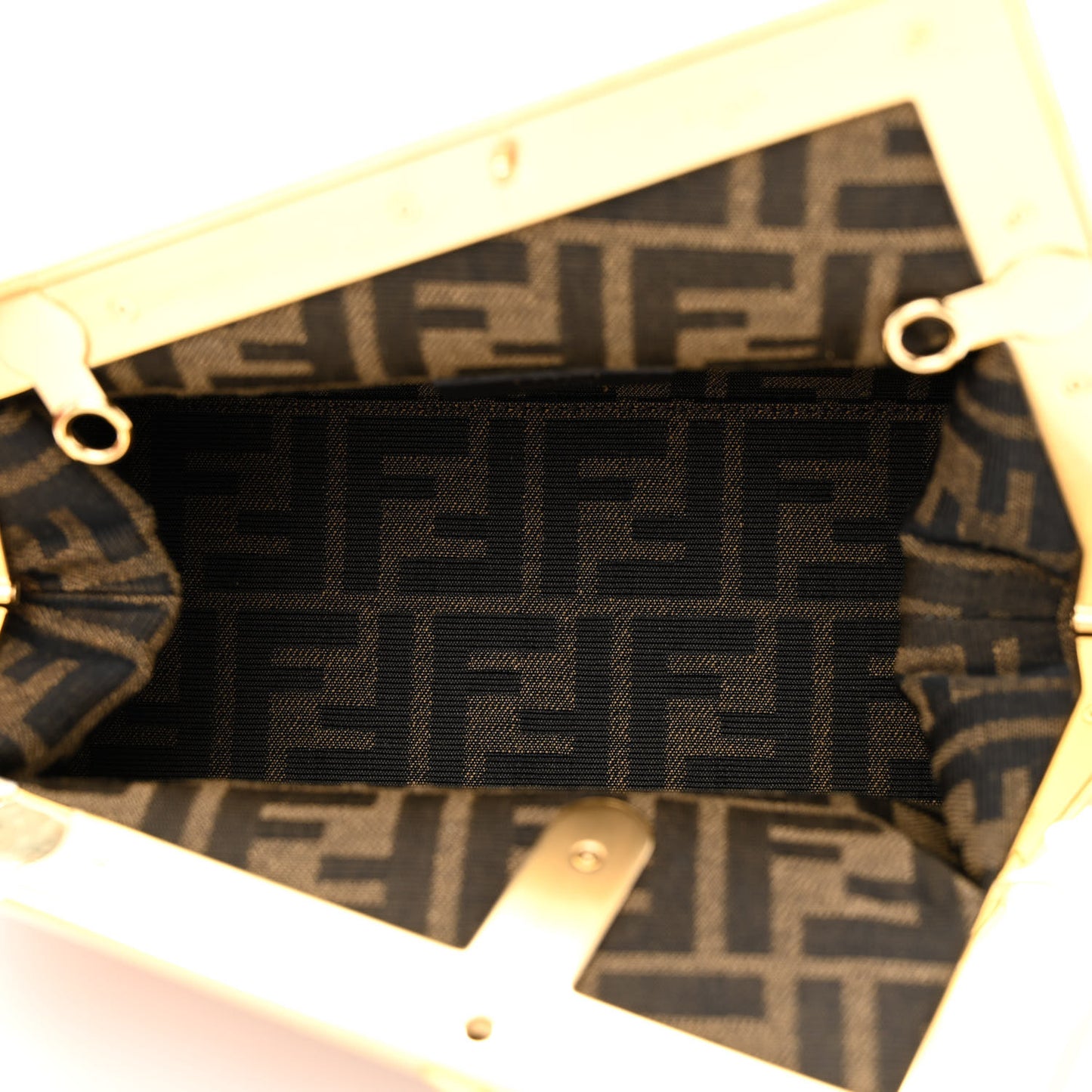 Shiny Nappa Small Fendi First Sand