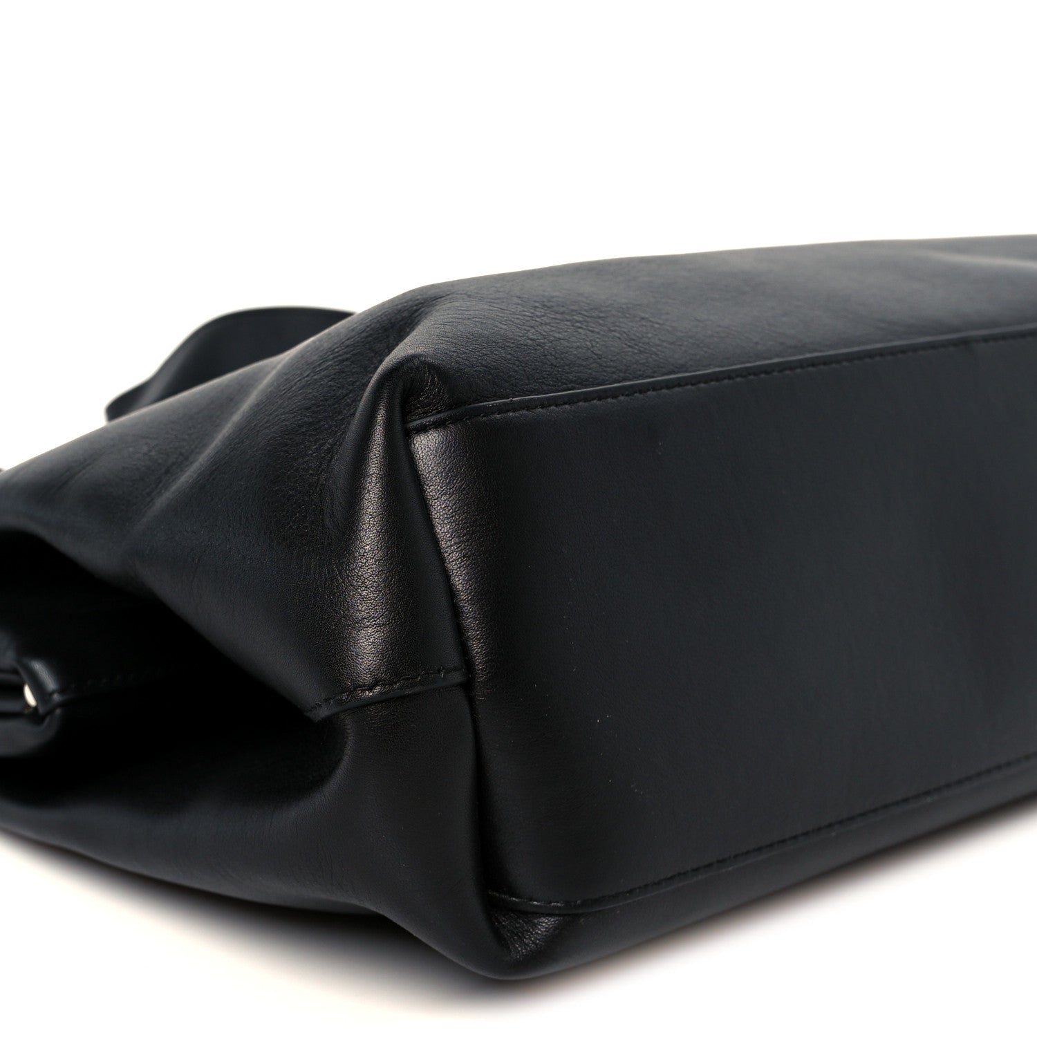 Bottega Veneta Calfskin Medium The Point Triangle Bag Black 8 of 9