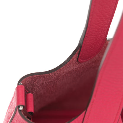 Hermes Taurillon Clemence Picotin Lock 18 PM Rose Extreme 11 of 13