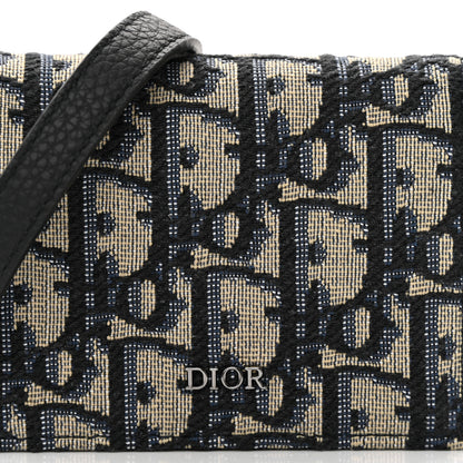 Christian Dior Oblique Nano Strap Pouch Blue 8 of 11