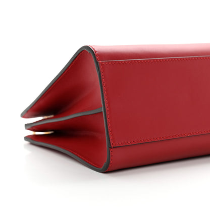 Gucci Nappa Bamboo Web Small Nymphaea Top Handle Bag Hibiscus Red 9 of 12