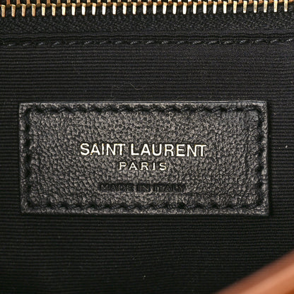 Saint Laurent Crinkled Calfskin Matelasse Monogram Medium Niki Chain Satchel Caramel 6 of 9