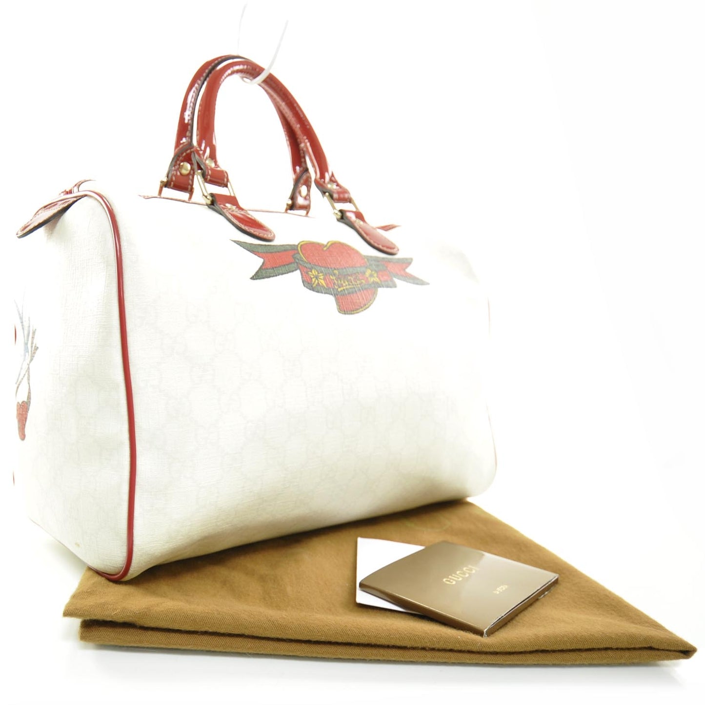 GG Plus Monogram Tattoo Medium Joy Boston Red Unicef