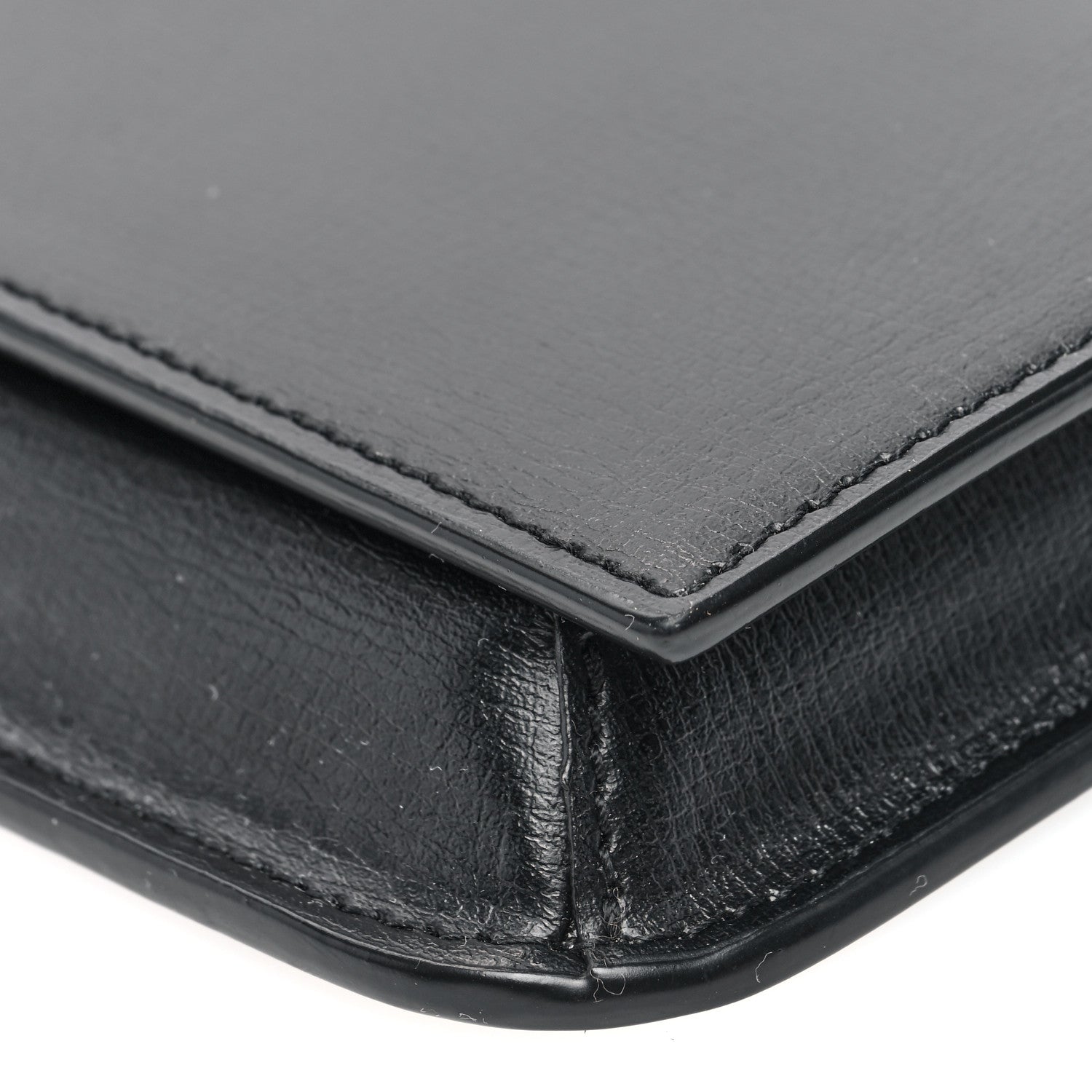 Saint Laurent Smooth Calfskin Monogram Phone Holder Crossbody Black 9 of 9