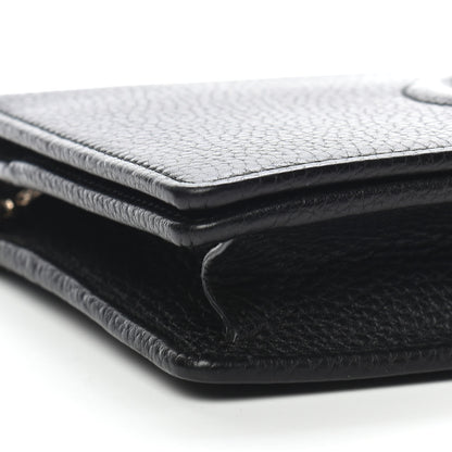 Gucci Pebbled Calfskin Soho Wallet on Chain Black 7 of 8