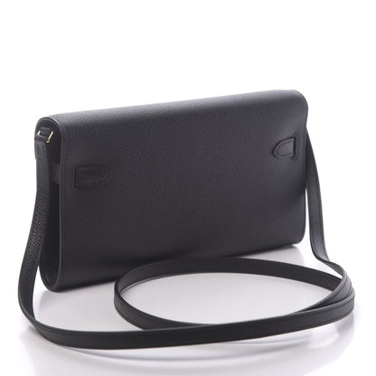 Hermes Epsom Kelly Wallet To Go Black 3 of 9