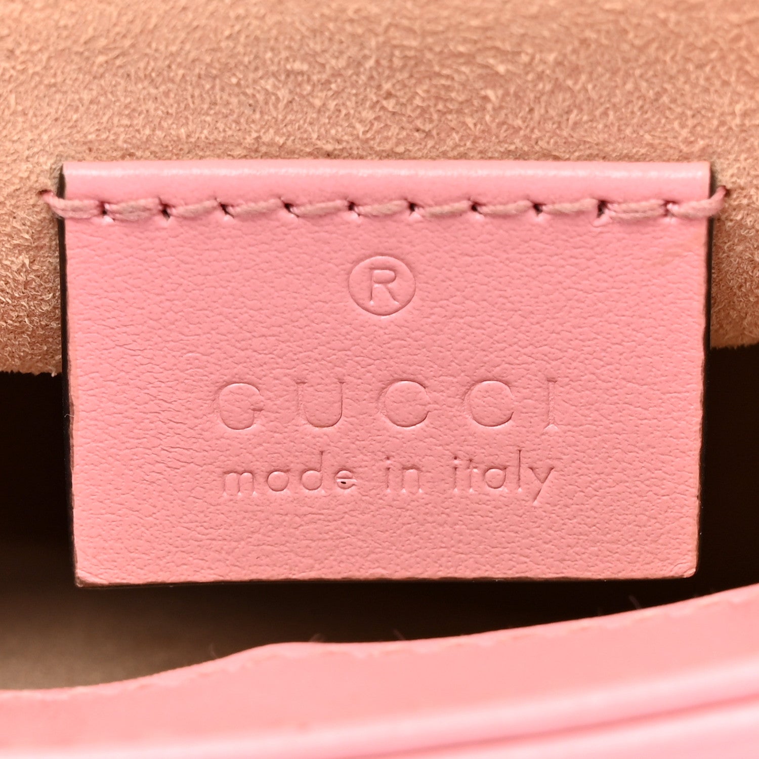 Gucci Calfskin Matelasse Mini GG Marmont Top Handle Shoulder Bag Wild Rose 6 of 14
