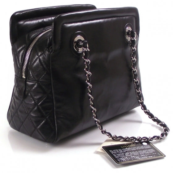Chanel Lambskin Quilted Frame Tote 3 of 11