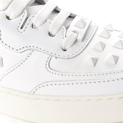 Valentino Garavani Calfskin Rock Be Low Top Sneakers 36 White 10 of 11