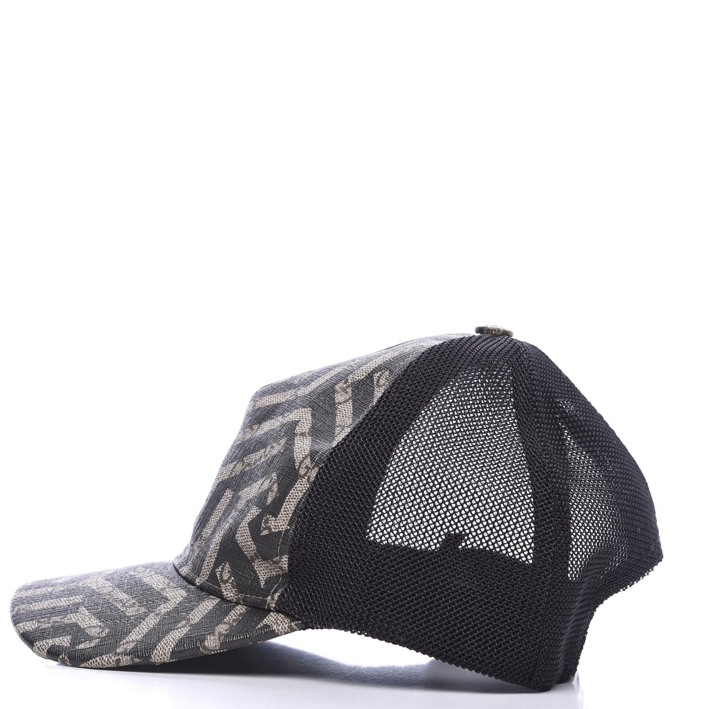 GG Supreme Monogram Caleido Baseball Hat S Black