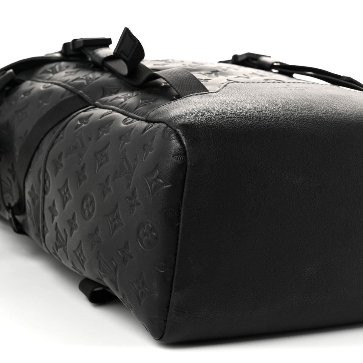 Calfskin Monogram Shadow Getaway Backpack Black